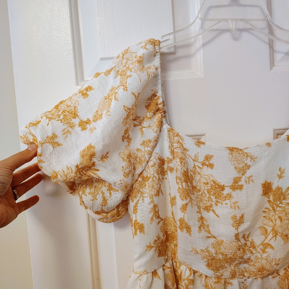 Blu Pepper Floral Puff Sleeve Dress - Picture 3 of 6